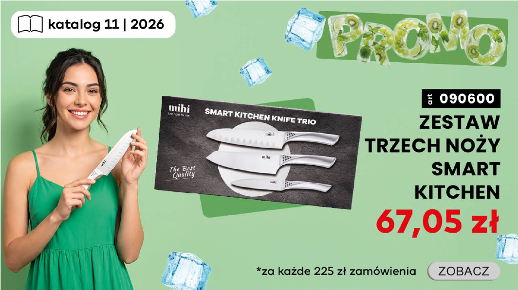 Odbierz zestaw trzech noży Smart Kitchen Knife Trio za jedyne 67,05zł za każde wydane 225zł w zamówieniu